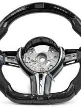 Vicrez Carbon Fiber M Performance Steering Wheel + LED BMW M2 F87/M3 F80 /M4 F82 F83/M5 F10/2 3 4 Series X5/X6 1936-2025                                     - vz102111 - Image 2