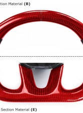 Vicrez Carbon Fiber M Performance Steering Wheel + LED BMW M2 F87/M3 F80 /M4 F82 F83/M5 F10/2 3 4 Series X5/X6 1936-2025                                     - vz102111 - Image 12