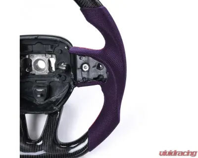 Vicrez Carbon Fiber M Performance Steering Wheel + LED BMW M2 F87/M3 F80 /M4 F82 F83/M5 F10/2 3 4 Series X5/X6 1936-2025 - vz102111