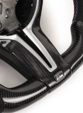 Vicrez Carbon Fiber M Performance Steering Wheel + LED BMW M2 F87/M3 F80 /M4 F82 F83/M5 F10/2 3 4 Series X5/X6 1936-2025                                     - vz102111 - Image 4