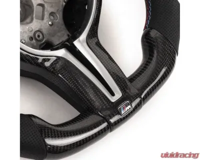 Vicrez Carbon Fiber M Performance Steering Wheel + LED BMW M2 F87/M3 F80 /M4 F82 F83/M5 F10/2 3 4 Series X5/X6 1936-2025 - vz102111