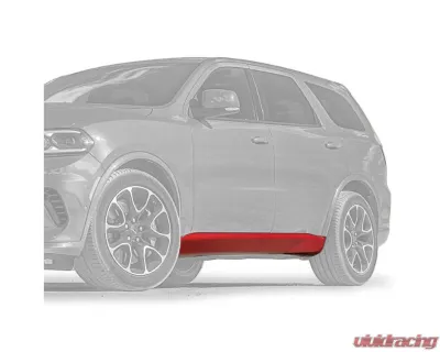 Vicrez SRT Hellcat Style Side Skirts Rocker Panels Dodge Durango 2011-2025 - vz102494
