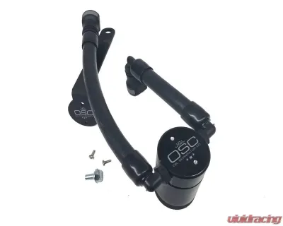 J&L Driver Side Oil Separator 3.0 - Black Anodized Ford Mustang GT500  2007-2014 - 3012D-B