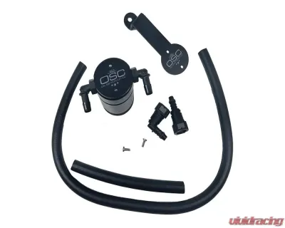 J&L Passenger Side Oil Separator 3.0 - Black Anodized Ford Mustang GT/Bullitt/Saleen 2005-2010 - 3013P-B