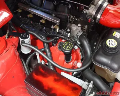 J&L Passenger Side Oil Separator 3.0 - Clear Anodized Ford Mustang GT/Bullitt/Saleen 2005-2010 - 3013P-C