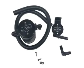 J&L Driver Side Oil Separator 3.0 - Black Anodized Ford Mustang SVT Cobra 1996-1998