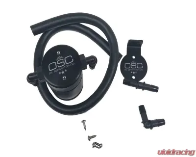 J&L Driver Side Oil Separator 3.0 - Black Anodized Ford Mustang SVT Cobra 1996-1998 - 3015D-B