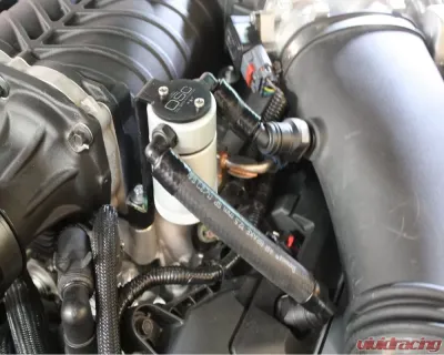 J&L Driver Side Oil Separator 3.0 - Clear Anodized Ford Mustang GT (w/Roush/VMP Supercharger) 2011-2017 - 3020D-C