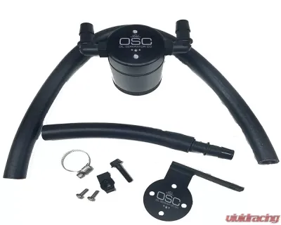 J&L Rear Oil Separator 3.0 - Clear Anodized Ford Focus ST 2013-2014 - 3021R-C