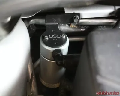 J&L Rear Oil Separator 3.0 - Clear Anodized Ford Focus ST 2013-2014 - 3021R-C