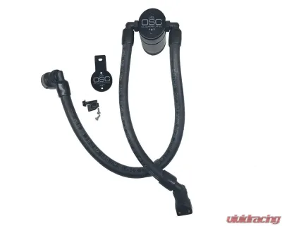 J&L Passenger Side Oil Separator 3.0 - Black Anodized Ford Taurus Sho EcoBoost V6 2010-2018 - 3023P-B
