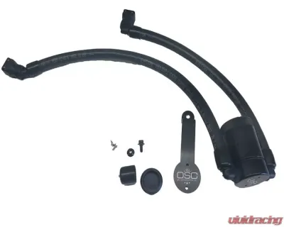 J&L 3.0 Clear Anodized Oil Separator (Driver Side) Ford Mustang GT | Mach I 2018-2022 - 3024D-C