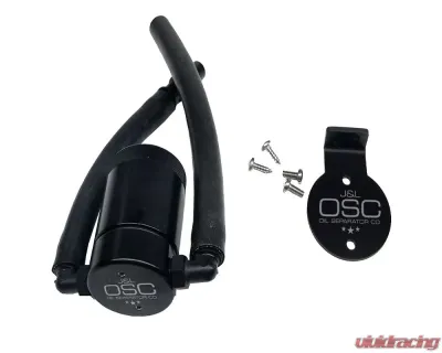 J&L Driver Side Oil Separator 3.0 - Black Anodized Ford Lightning 1999-2004 - 3027D-B