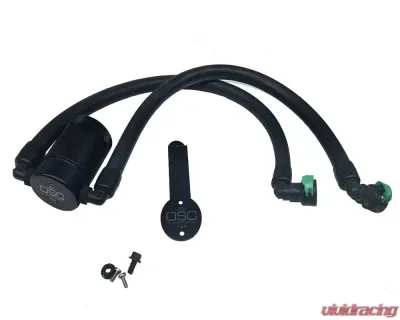 J&L Driver Side Oil Separator 3.0 - Clear Anodized Ford Mustang EcoBoost 2015-2022 - 3029D-C