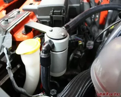 J&L 3.0 Clear Anodized Oil Separator (Passenger Side) Ford Mustang GT | GT350 2015-2022 - 3030P-C