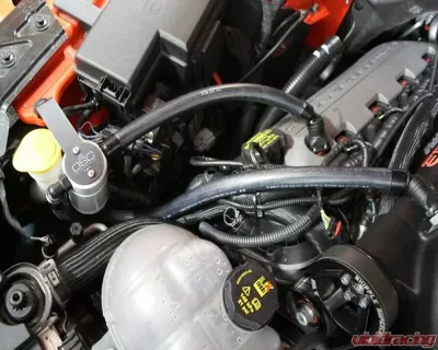 J&L 3.0 Clear Anodized Oil Separator (Passenger Side) Ford Mustang GT | GT350 2015-2022 - 3030P-C