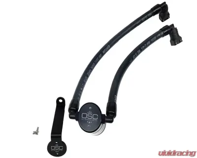 J&L Passenger Side Oil Separator 3.0 - Black Anodized Ford Edge Sport/ST 2015-2022 - 3031P-B