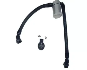 J&L 5.4L Driver Side Oil Separator 3.0 - Clear Anodized Ford F-150 2005-2010