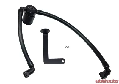 J&L Passenger Side Oil Separator 3.0 - Black Anodized Ford Flex EcoBoost V6 2010-2019 - 3035P-B