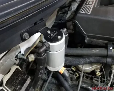 J&L Passenger Side Oil Separator 3.0 - Clear Anodized Ford F-150 | Ford F-150 Raptor 6.2L 2011-2014 - 3036P-C