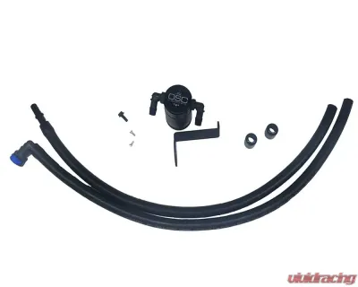J&L 2.3L Driver Side Oil Separator 3.0 - Black Anodized Ford Ranger 2019-2020 - 3037D-B
