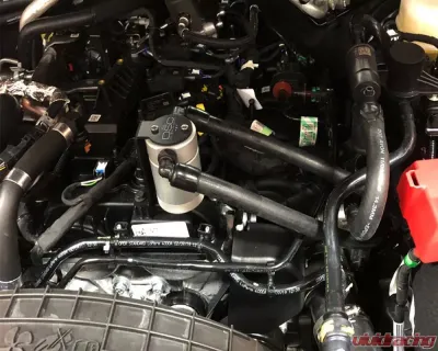 J&L 2.3L Driver Side Oil Separator 3.0 - Black Anodized Ford Ranger 2019-2020 - 3037D-B