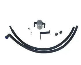 J&L 2.3L Driver Side Oil Separator 3.0 - Clear Anodized Ford Ranger 2019-2020