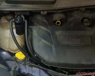 J&L Passenger Side Oil Separator 3.0 - Black Anodized Ford Escape 2.0 EcoBoost 2.0 2013-2018 - 3038P-B