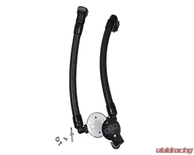 J&L Passenger Side Oil Separator 3.0 (Remote Mount) - Clear Anodized 2007-2014 Ford Mustang GT500 - 3040P-C