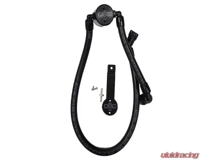 J&L Passenger Side Oil Separator 3.0 (Remote Mount) - Black Anodized Mustang GT 2011-2014 | Boss 302 2012-2013 - 3041P-B