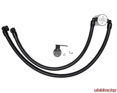 J&L Passenger Side Oil Separator 3.0 - Clear Anodized Ford F-250 6.2L/7.3L 2017-2020 - 3042P-C