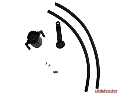 J&L Driver Side Oil Separator 3.0 - Black Anodized Ford/Lincoln SUV & Trucks w 2.0 EcoBoost 2019-2025 - 3044D-B