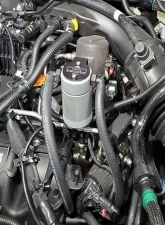 J&L Driver Side Oil Separator 3.0 - Clear Anodized Ford/Lincoln SUVs & Trucks w 2.0 EcoBoost 2019-2025                                     - 3044D-C - Image 3