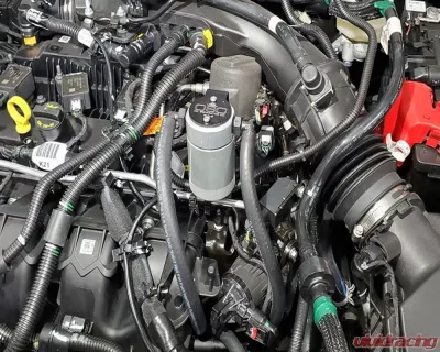 J&L Driver Side Oil Separator 3.0 - Clear Anodized Ford/Lincoln SUVs & Trucks w 2.0 EcoBoost 2019-2025 - 3044D-C