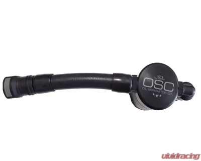 J&L Driver Side Oil Separator 3.0 V2 - Black Anodized Ford Mustang GT 2005-2010 - 3051D-B