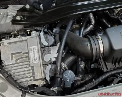 J&L Passenger Side Oil Separator 3.0 - Black Anodized Ford Explorer 3.0L EcoBoost 2020-2022 - 3052P-B