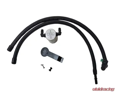 J&L Driver Side Oil Separator 3.0 - Clear Anodized Ford Explorer 2.3L EcoBoost 2020-2022 - 3055D-C