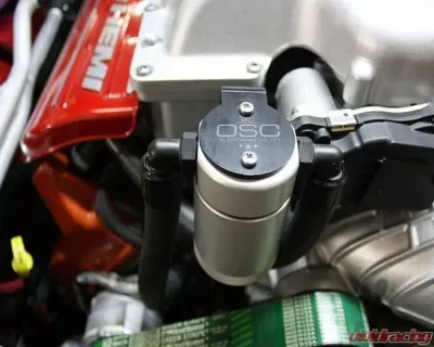 J&L Passenger Side Oil Separator 3.0 - Clear Anodized Dodge Hellcat/Demon 6.2L Hemi 2015-2022 - 3060P-C