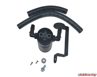 J&L Passenger Side Oil Separator 3.0 - Black Anodized Dodge Charger 5.7L Hemi 2005-2022 - 3061P-B