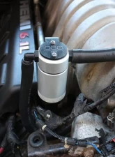 J&L Passenger Side Oil Separator 3.0 - Black Anodized Dodge Charger 6.1L Hemi 2005-2010                                     - 3062P-C - Image 2