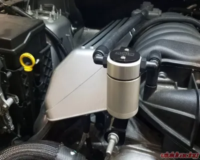 J&L Passenger Side Oil Separator 3.0 - Clear Anodized Dodge Charger SRT 6.4L Hemi 2011-2022 - 3063P-C