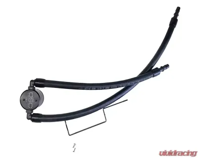 J&L 5.7L Passenger Side Oil Separator 3.0 - Black Anodized Jeep Grand Cherokee 2011-2019 - 3066P-B