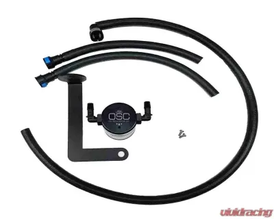 J&L Passenger Side Oil Separator 3.0 - Black Anodized Chevrolet Camaro LS3 6.2L 2010-2015 - 3080P-B