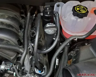 J&L Driver Side Oil Separator 3.0 - Black Anodized Chevrolet Silverado/GMC Sierra 1500 5.3L V8 2019-2022 - 3086D-B