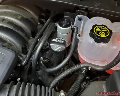 J&L Driver Side Oil Separator 3.0 - Clear Anodized Chevrolet Silverado/GMC Sierra 1500 5.3L V8 2019-2022 - 3086D-C