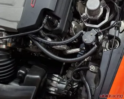 J&L Driver Side Oil Separator 3.0 - Black Anodized Chevrolet Corvette LT1 6.2L 2014-2019 - 3087D-B