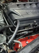 J&L Passenger Side Oil Separator 3.0 - Clear Anodized Chevrolet Corvette 6.2L LT2 Targa Top 2020-2024                                     - 3088P-C - Image 3