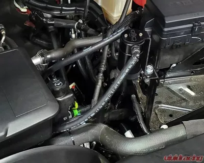 J&L Drivers Side Oil Separator 3.0 - Black Anodi Chevy Silverado/GMC Sierra 2500/3500 6.6L 2020-2022 - 3089D-B