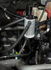 J&L Drivers Side Oil Separator 3.0 - Clear Anodi Chevy Silverado/GMC Sierra 2500/3500 6.6L 2020-2022                                     - 3089D-C - Image 3