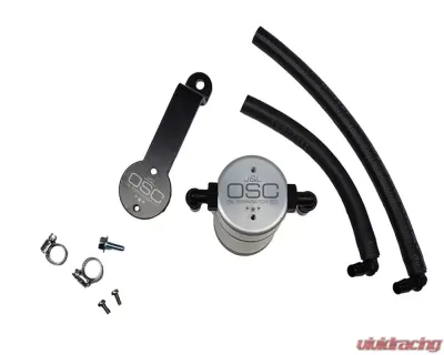 J&L Driver Side Oil Separator 3.0 - Clear Anodized Toyota Tacoma 3.5L 2016-2022 - 3104D-C